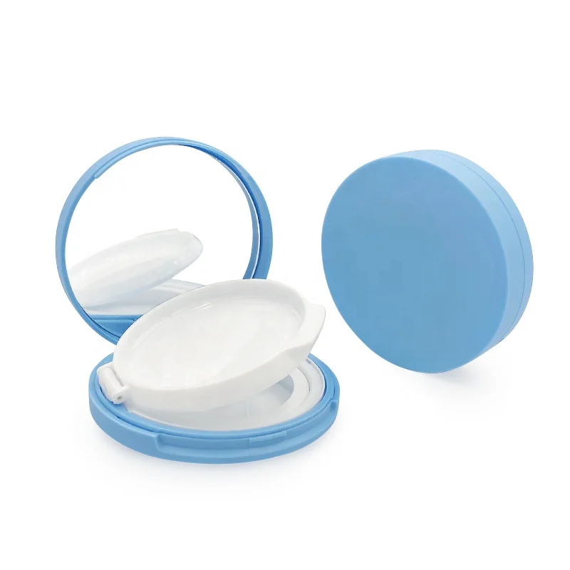 Luxury best price low height thin cosmetic air cushion bb case compact makeup container cosmetic compact