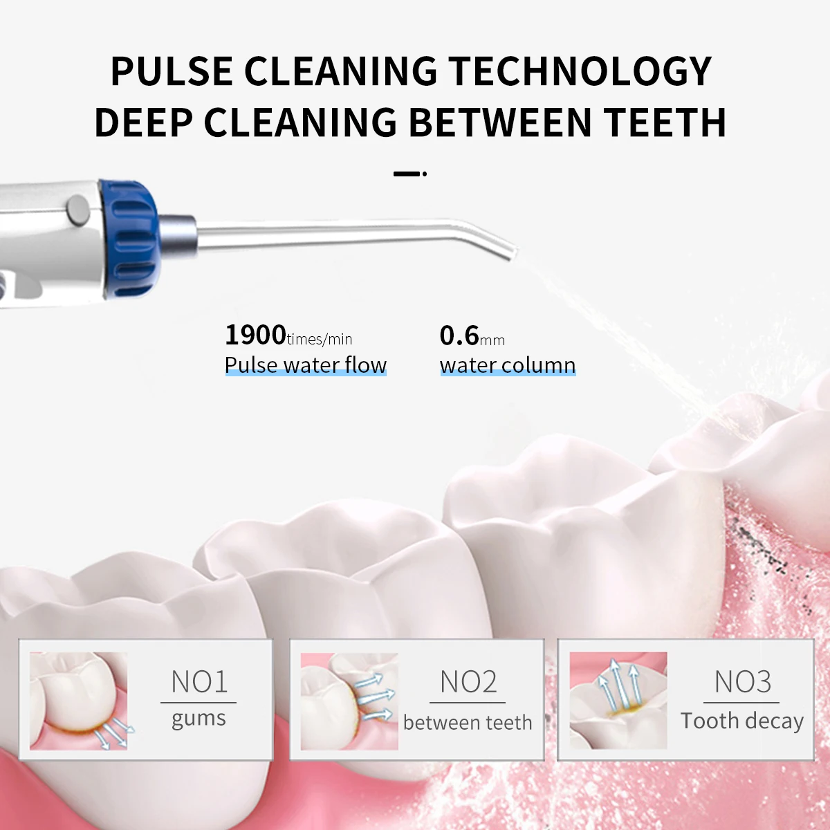 700ml Home Use Water Pik Dental Water Jet Teeth Flossers Custom Electric Counter Top Water Dental Flosser