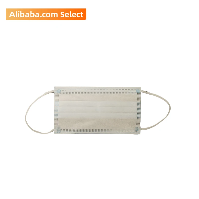 Breathable face mask blue 3 ply disposable facemask elastic band masks