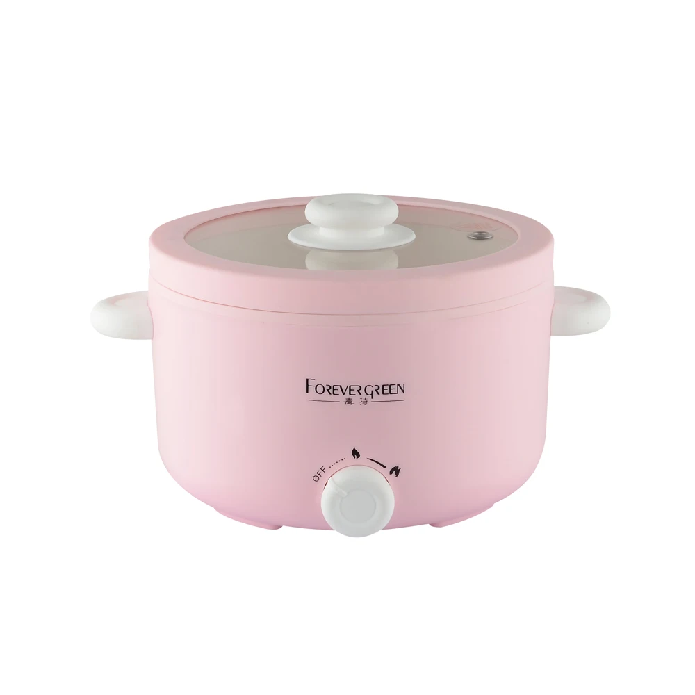 Dorm Room Essential Electric Multi Cooker 2L Non-Stick Saute Pan Rapid Noodles Cooker Multi-Function Cooking Pot