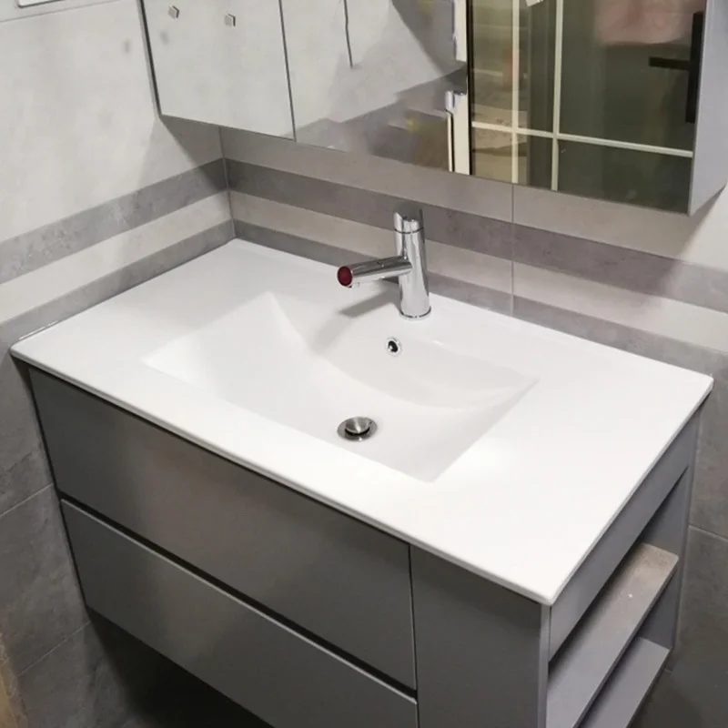 Custom BATHROOM DESIGN Pesuallas lavamanos con mueble blanco vanities cabinetry quartz countertop Umywalka vanitys basin sink