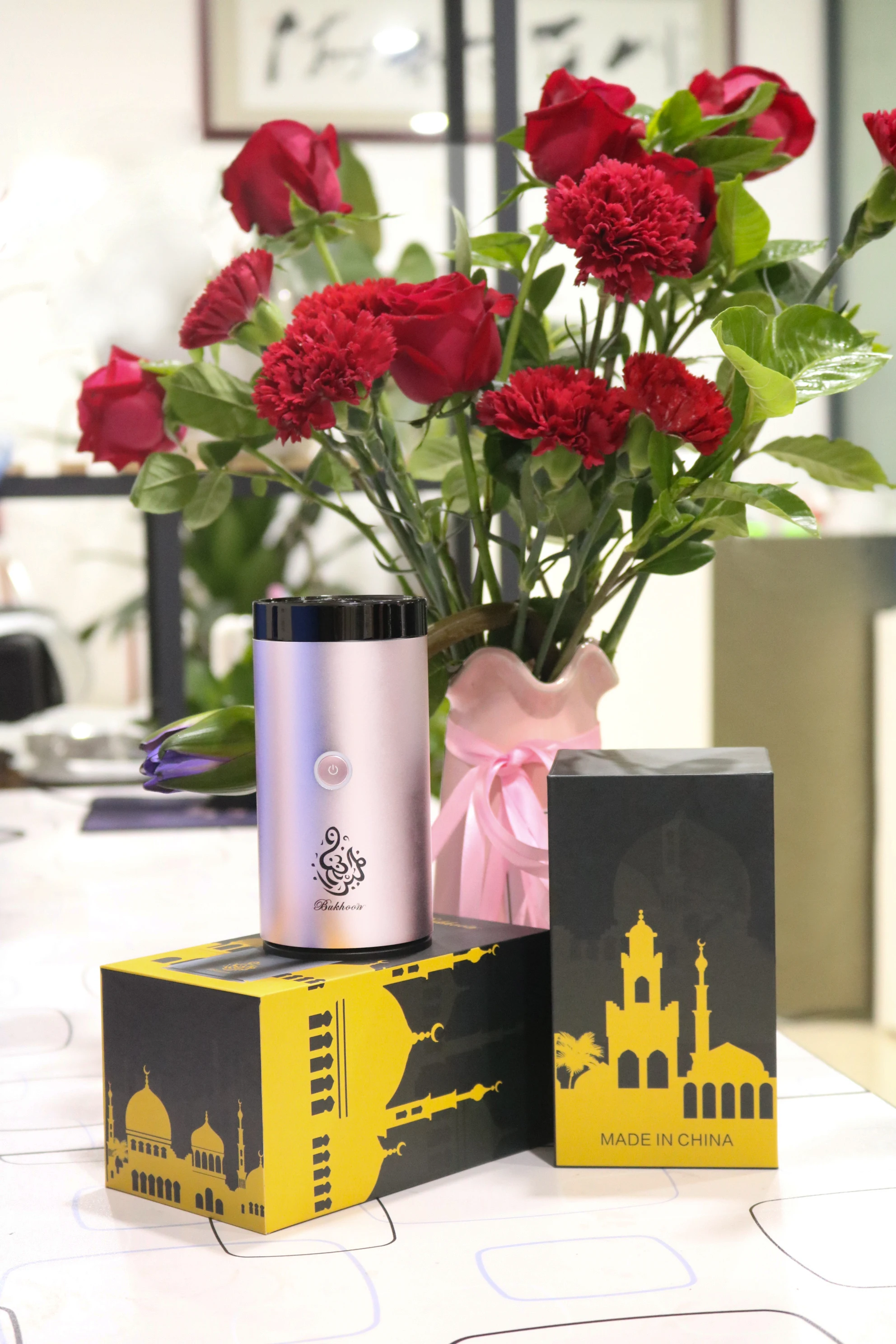 Высокое качество металлические Usb электрический автомобиль Горелки Bakhoor 4 вида цветов в