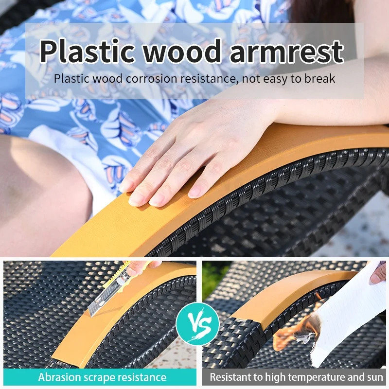 High Quality Outdoor Furniture Bed Sleep Chair Sofa With Cushion Motorized Rotate Control Gazebo Get Patio Sun Bed Free