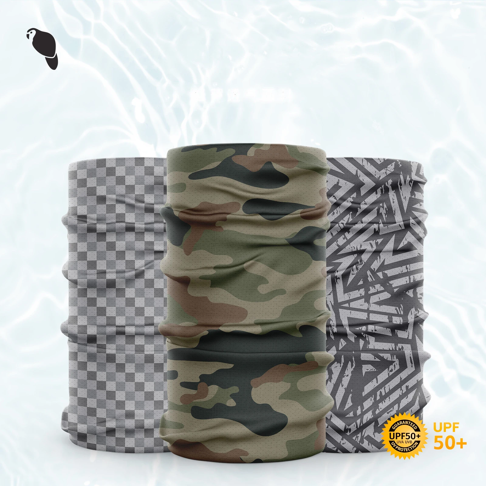 LEO Wholesale Promotional Sports Bandana Mesh Ice Silk Neck Gaiter Multifunctional Tube Bandana Stretchy Seamless Tube Bandana