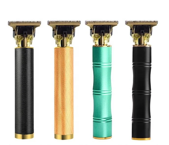 Professional Rechargeable Mens Hair Clippers Zero Gapped Cordless T-Blade Hair Beard Trimmer Haircut & Grooming Kit for Men