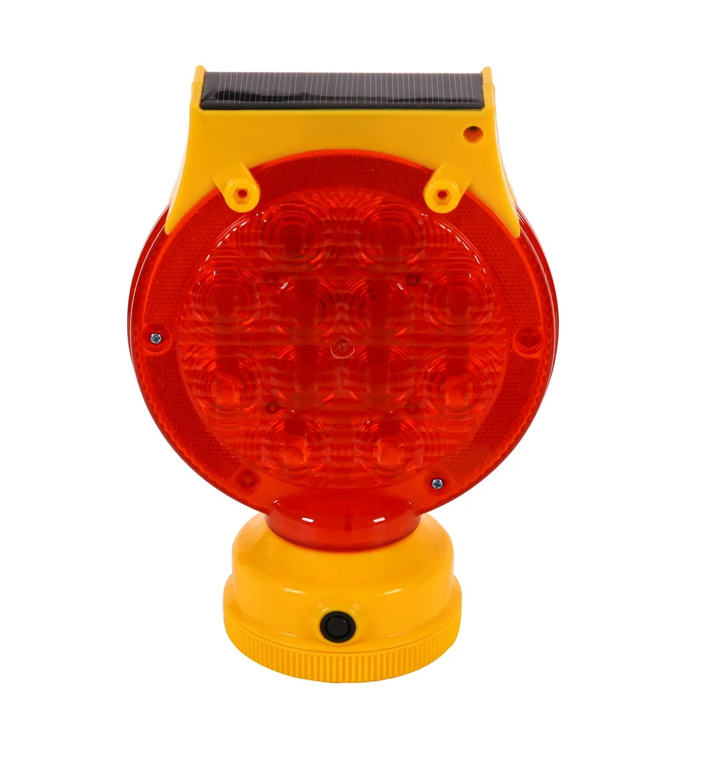 Lights flashing led warning light solar road yellow solar road hazard construction warning safety light