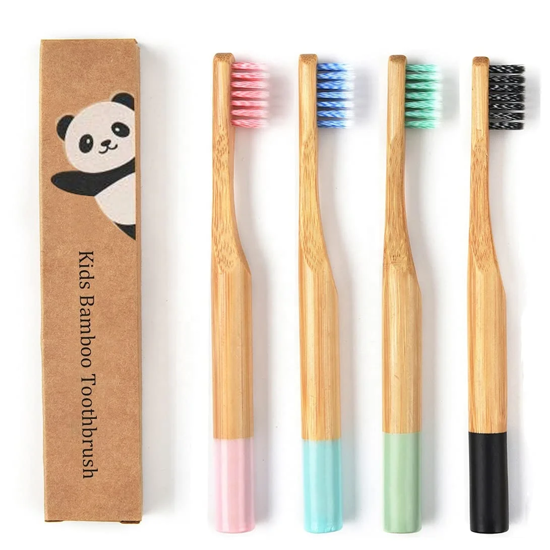 Factory sales bamboo toothbrush oral care wood toothbrush engraved logo on handle toothbrush
