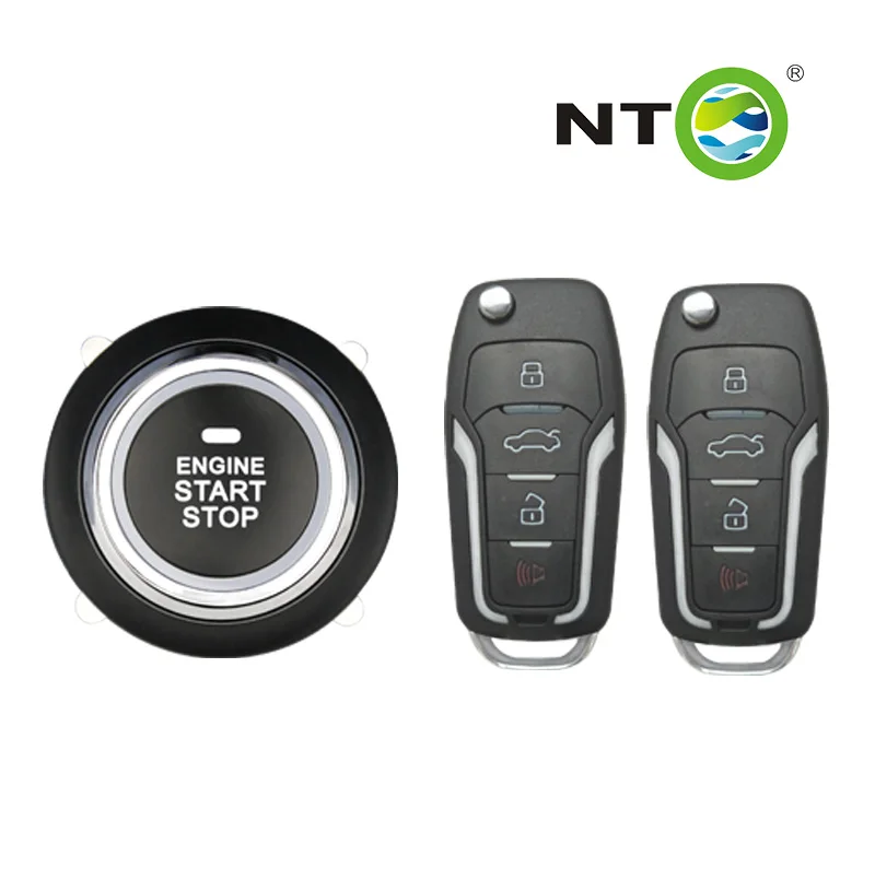 NTO Universal Car Start Stop Keyless Entry System Car Alarms Control Central Locking Anti-Theft Kit For Vehicle Car Keys