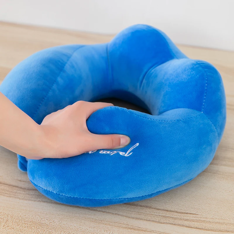 AIFEI TOY Wholesale cartoon U-shaped pillows nap driving neck protection creative and portable double hump travel plane pillows