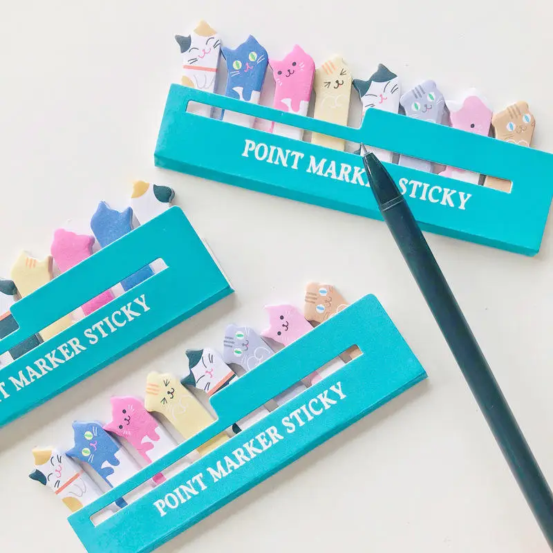 Myway  Hot Sales Cartoon Zoo Animal Sticky Note Wholesale Cat Cute Memo Pad New Design Sticky Notes Custom Logo