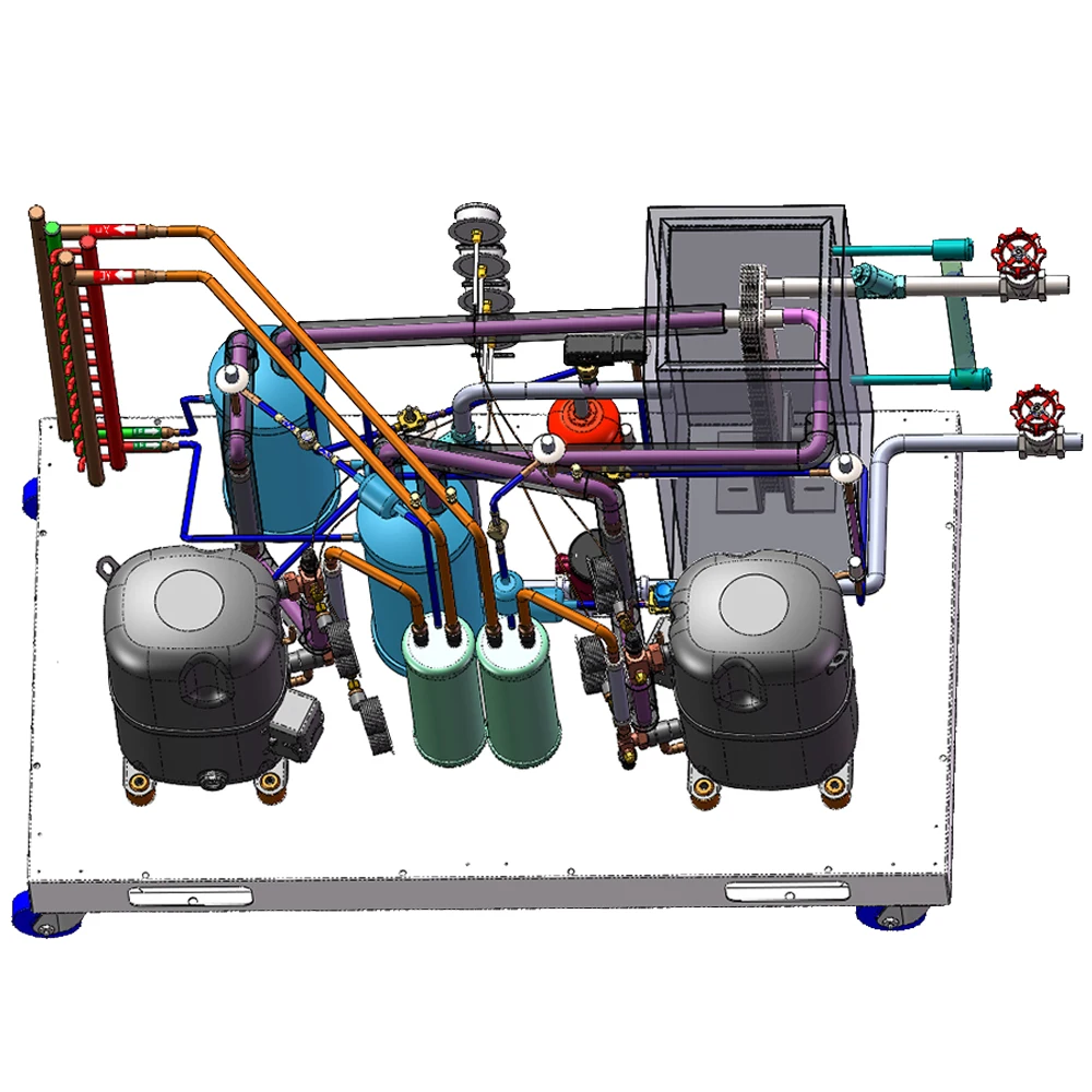Complete Set of artificial intelligent system logic controller of water cooled 2-compressors water chiller is one stop solution