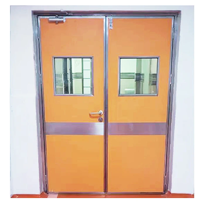 Цветная стальная раздвижная герметичная дверь для больничной операционной, portas hospitalares,HPL воздухонепроницаемая промывочная дверь для операционной