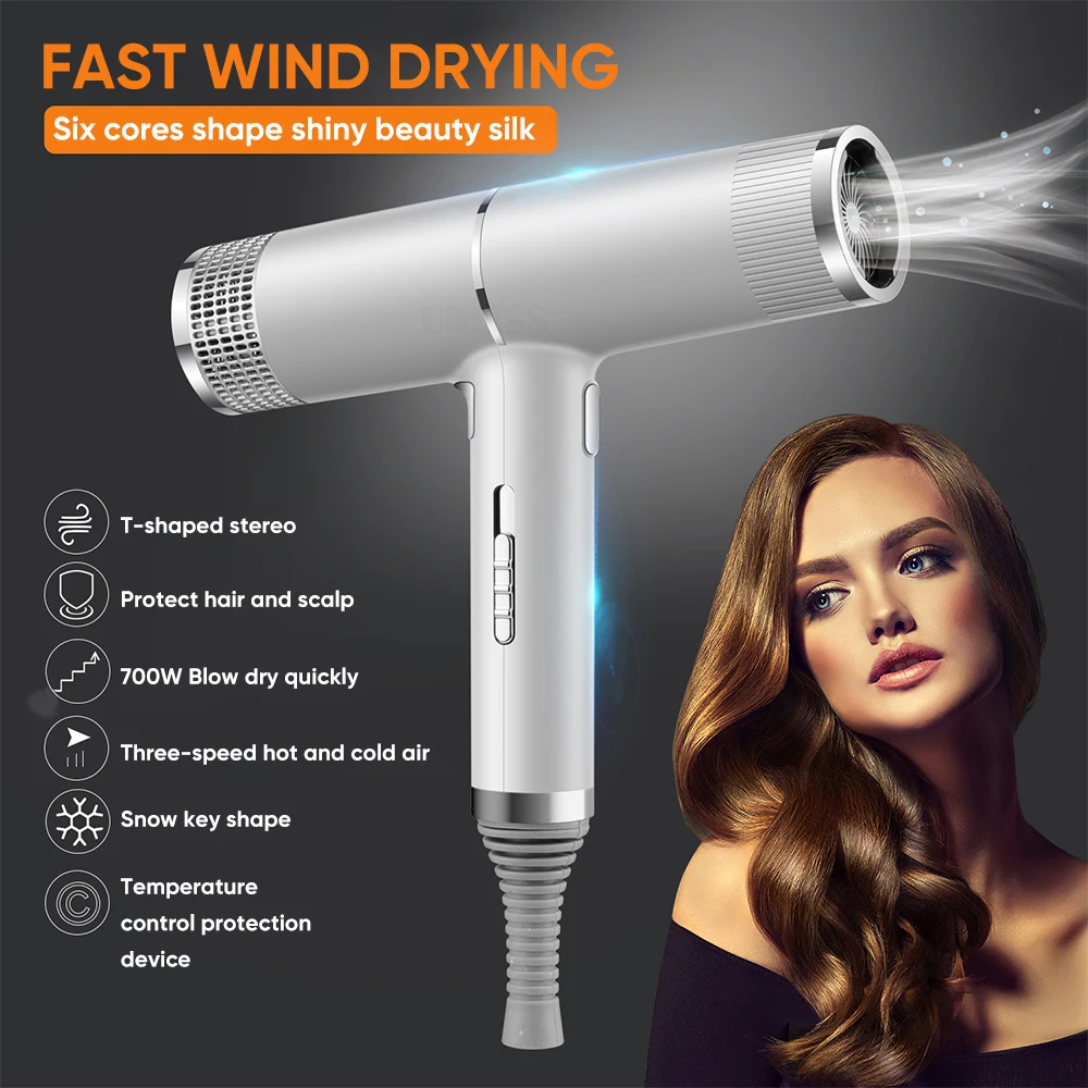 Hot Selling New 700W High Speed Powerful Hairdryer Low Noise Electric DC Motor Hair Dryer