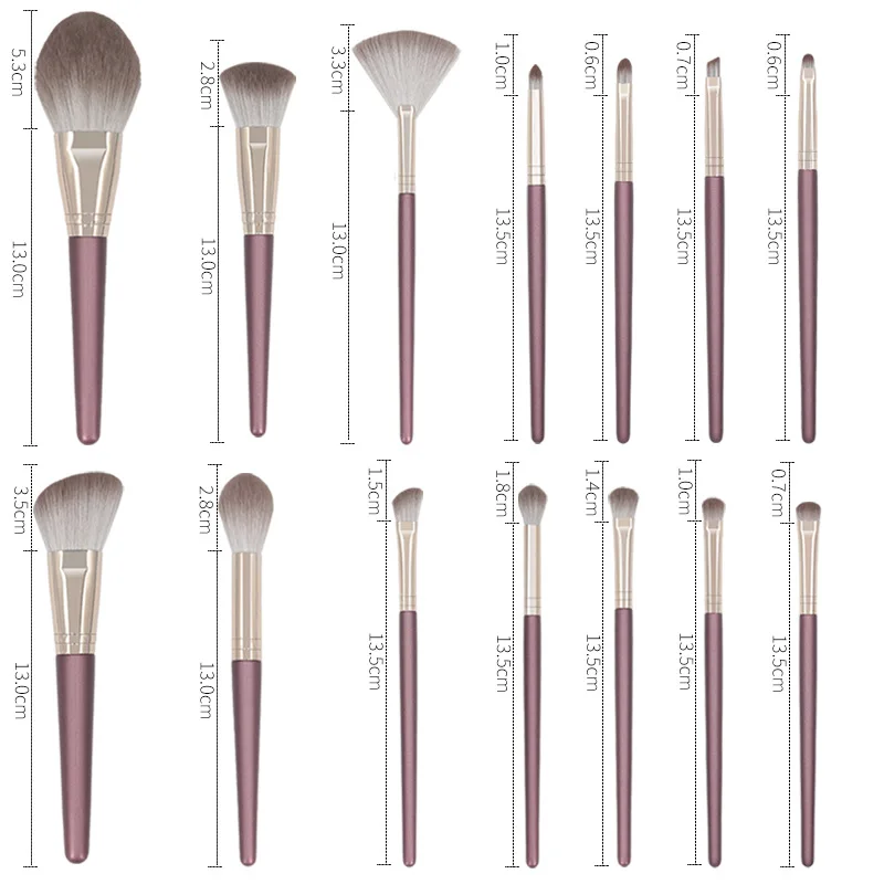 Beauty Makeup Brush Complete Set 14 Pack High Quality Makeup Brush Powder Eyeshadow Brush Good Hair Quality