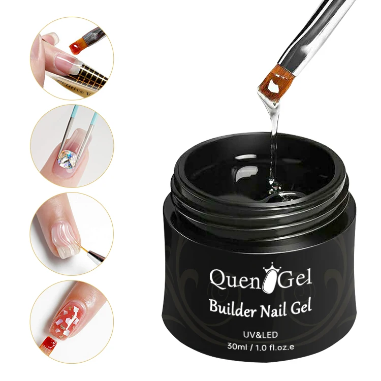 New Rhinestone Jewelry Gel Nail Extension Gel Builder Nail Reinforce Poly Gel