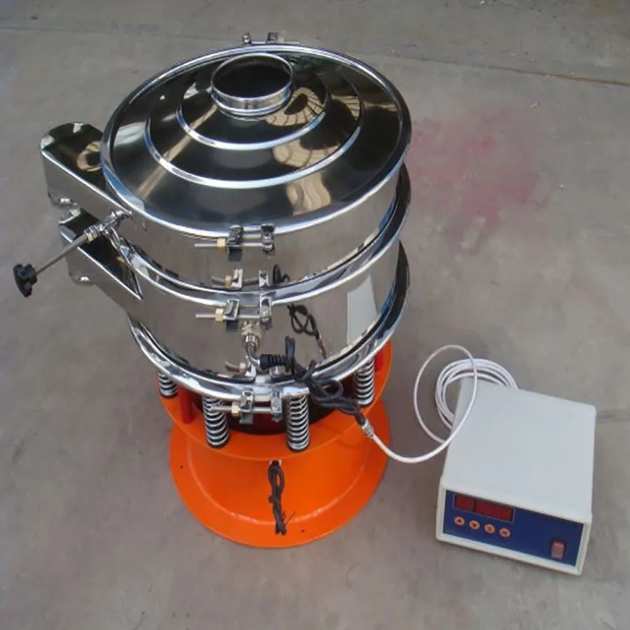 DY 600-1800 mm size 1-3 layers powder particle sieving rotary vibrating screen