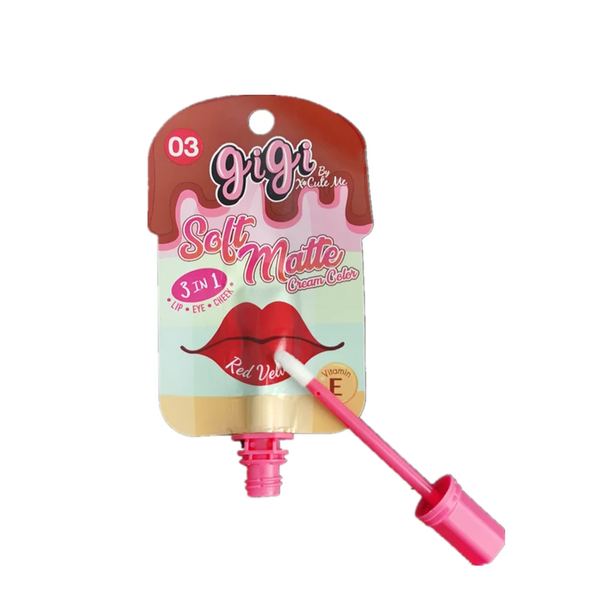 Hot items Makeup use Cosmetics small bag packaging lip tints cream Lip gloss plastic sachets pocket