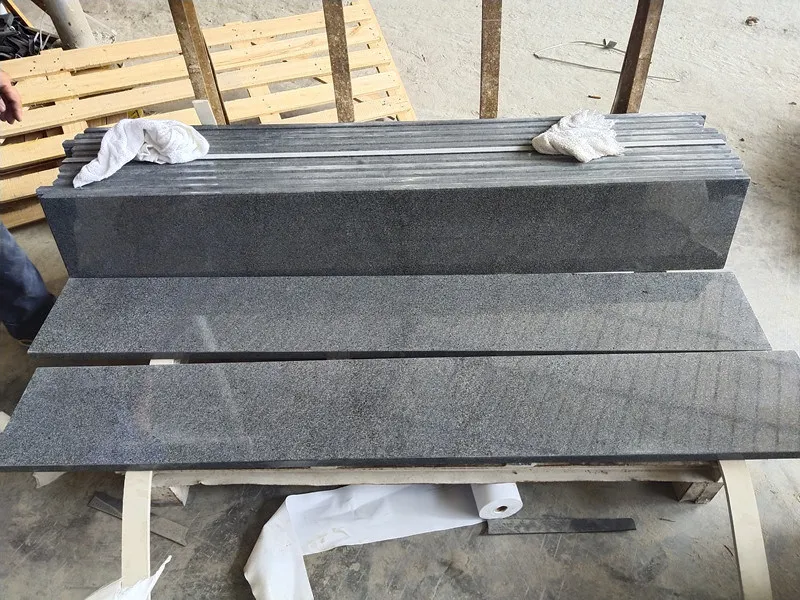 G654 Dark Grey Granite Watertable Sills Window Sills With Drill Cut