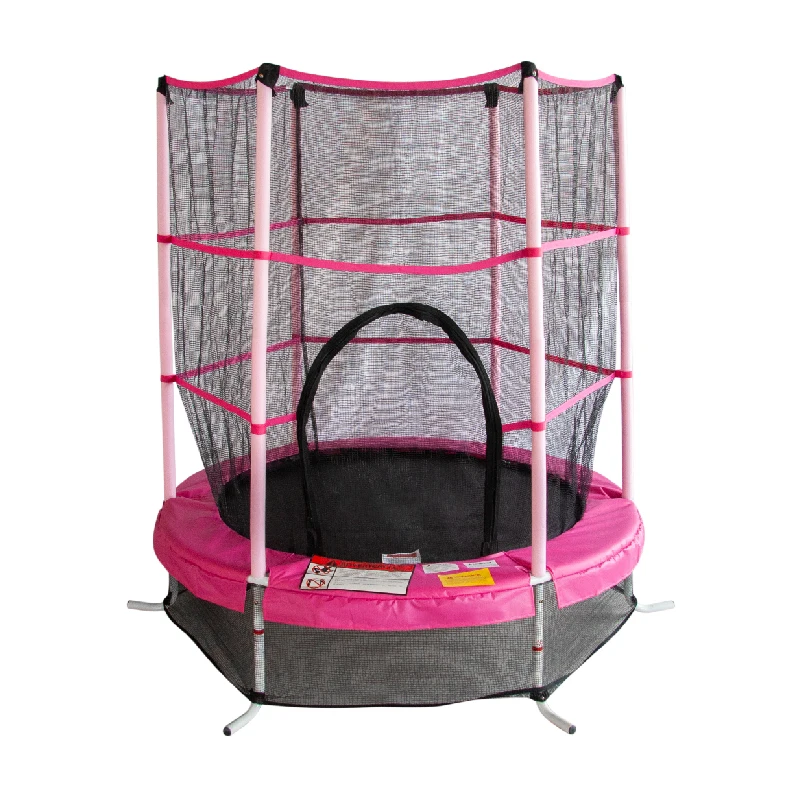 55 inch Macaron color scheme Trampoline for Kids Outdoor & Indoor Mini Toddler Jumping Toys rebounder Trampoline for sale