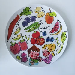 Durable Unbreakable Hard Plastic customized melamine dinner plate