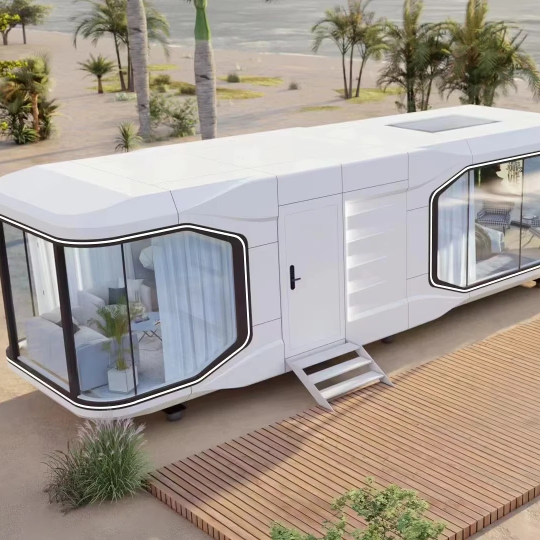 Modern Fashion Luxurious Design camping capsule Prefabricated houses Capsule House Space Capsule with Intelligent System