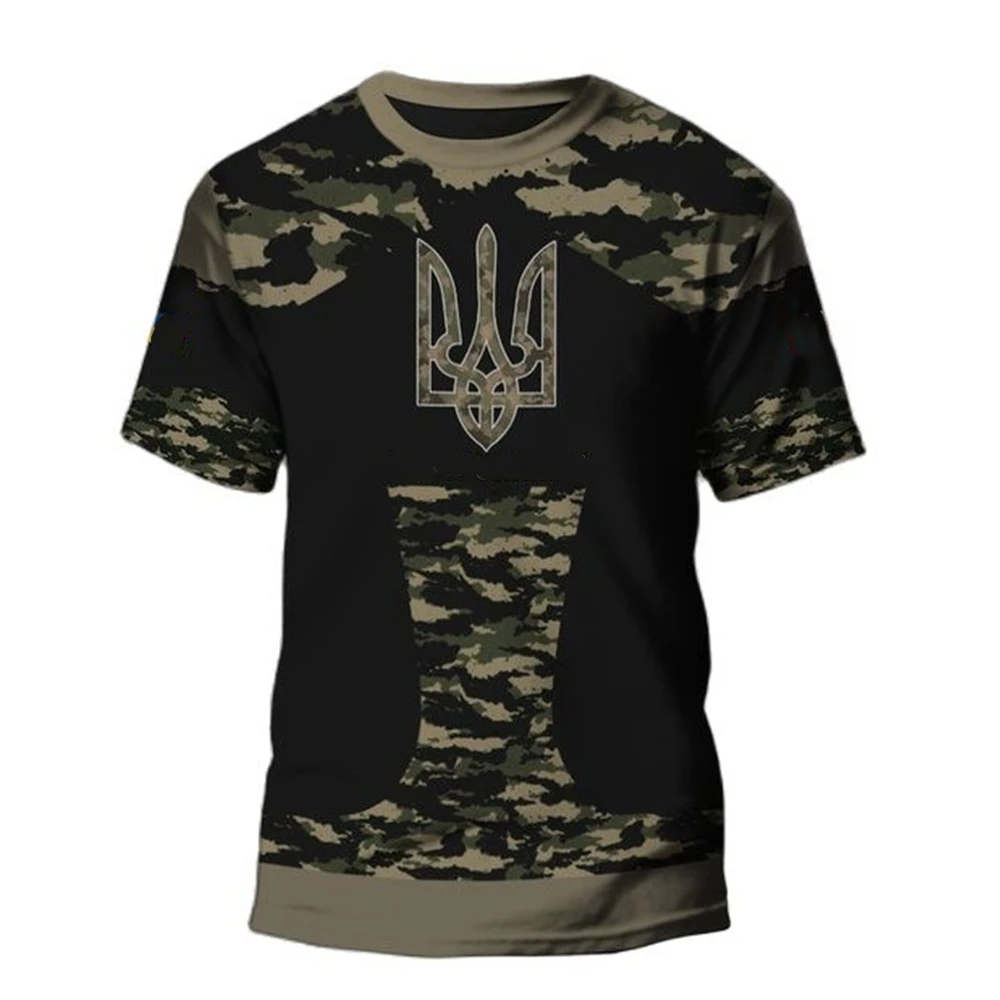 Мужская камуфляжная футболка в стиле «Военная бригада», футболка с принтом, одежда с флагом ветеранов, большие Топы в стиле Харадзюку с круглым вырезом