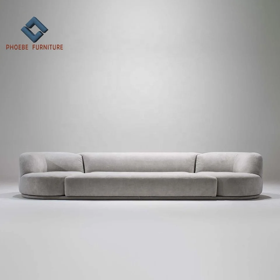 Foshan professional high end modern fabric bordone sectional sofa with swivel armchairs furniture manufacturer