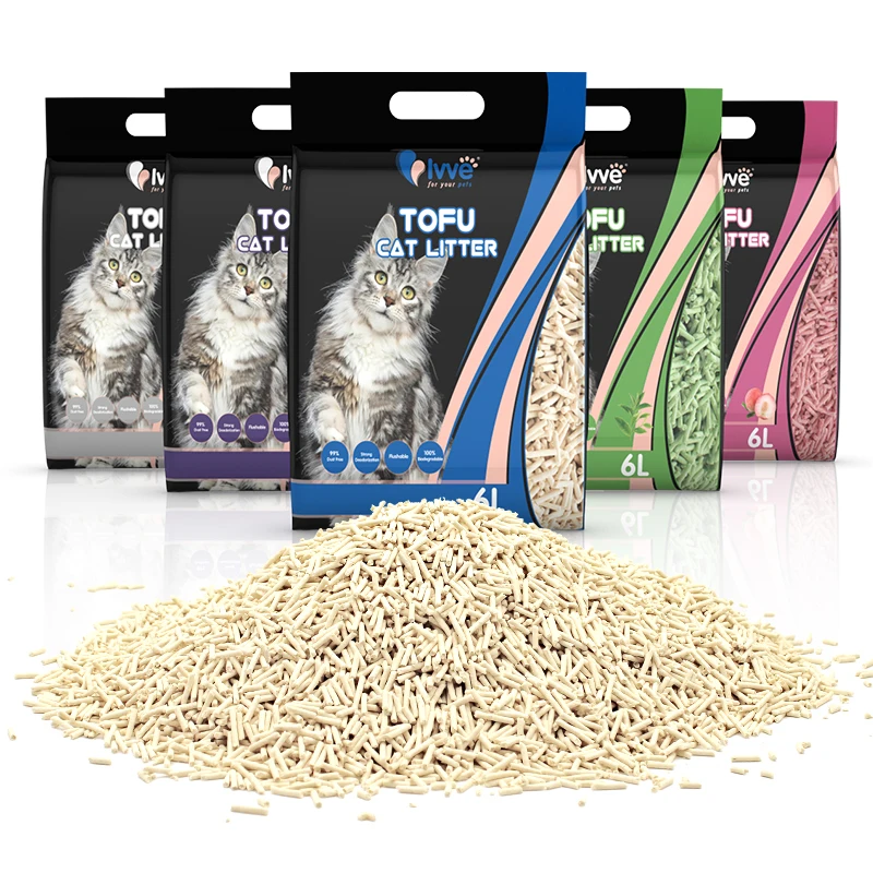 Dust-Free Clumping Quickly Absorb Tofu Cat Litter Sands for Cats