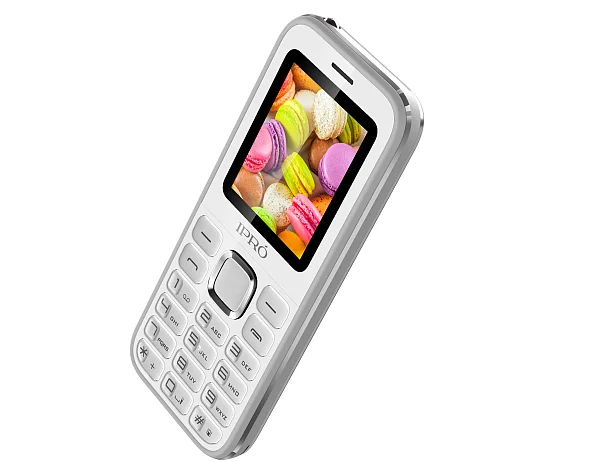 Bulk Stock 2.4 inch 240*320Pixels IPRO A8 SC6531E 32MB+32MB 1800mAh Big Battery Long Time Standby Dual SIM 2G Mobile Phone