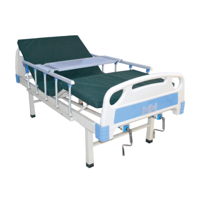 Manufacturers Wholesale Cheap Manual Medical Bed 2 Crank Two Function Treatment Bed Hospital Nursing Bed