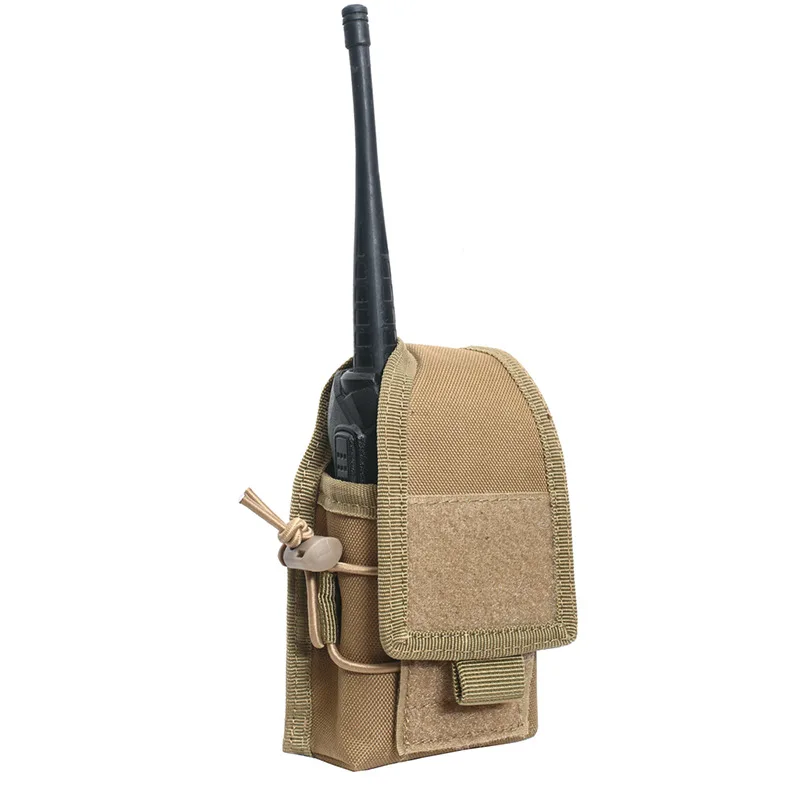 Camping CS Sports Game Molle Radio Holster Bag Tactical Waist Belt Walkie Talkie Pouch