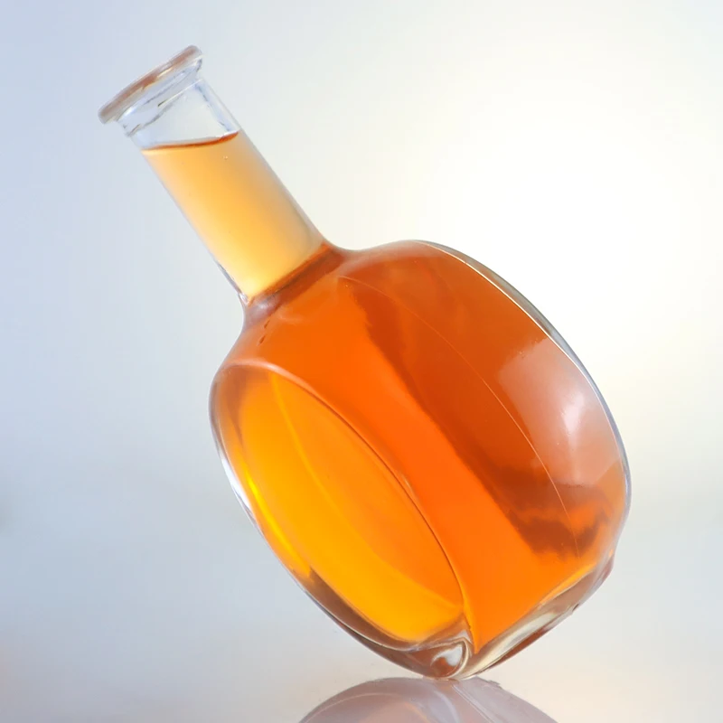 Factory wholesale custom extra white flint 375ml 500ml liquor bottles empty vodka brand whiskey spirits glass bottle