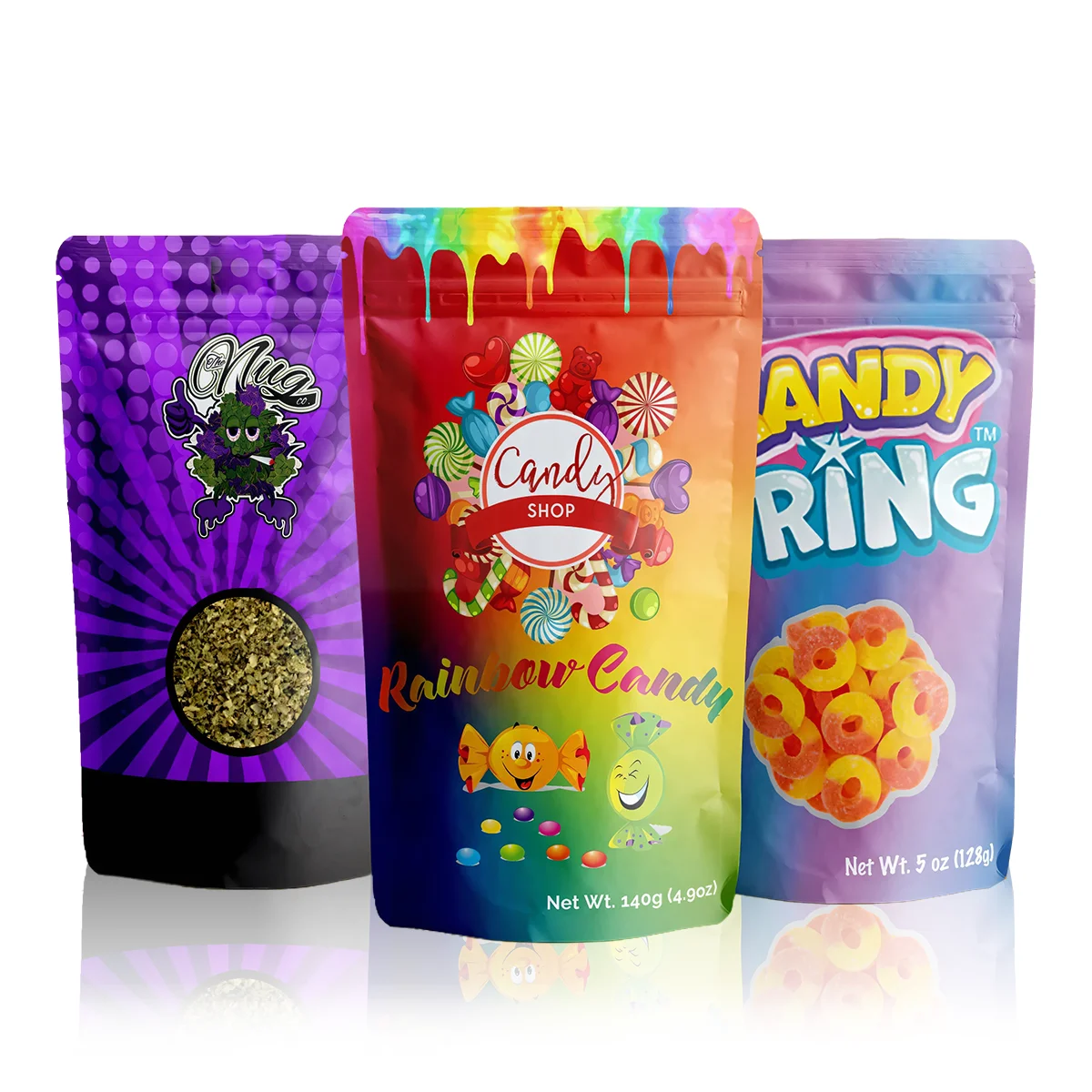 Custom Packaging Doypack Moisture-proof Stand Up Pouch 3.5g 7g 14g Mylar Ziplock Bags Seasoning Packaging