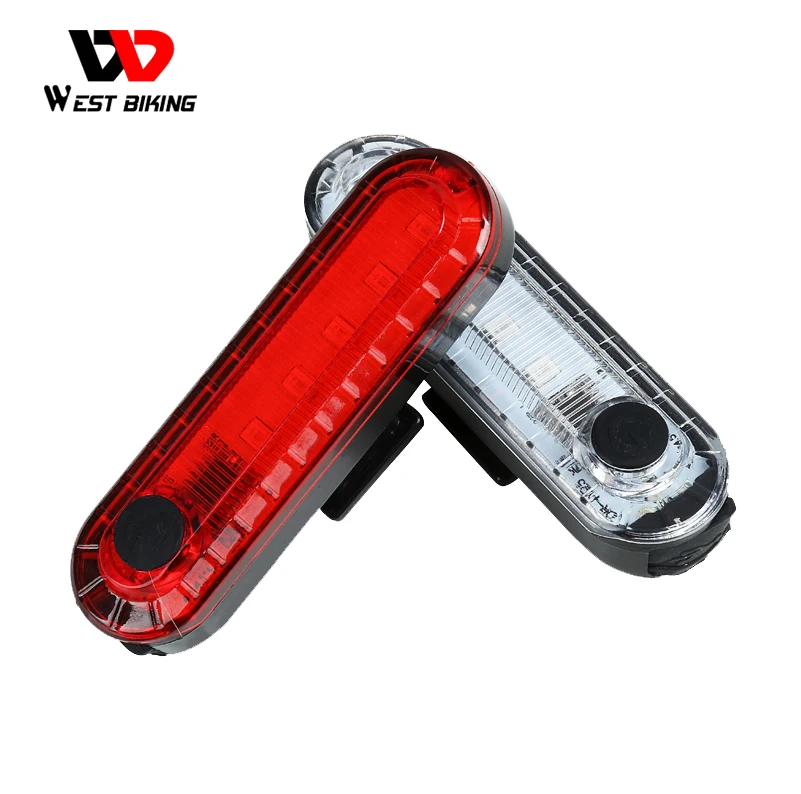WEST BIKING Prefect Safety Bike Rear Lamp Taillight Bicycle Light Waterproof Cycling Tail Light Riding Safe Warning Rear Light