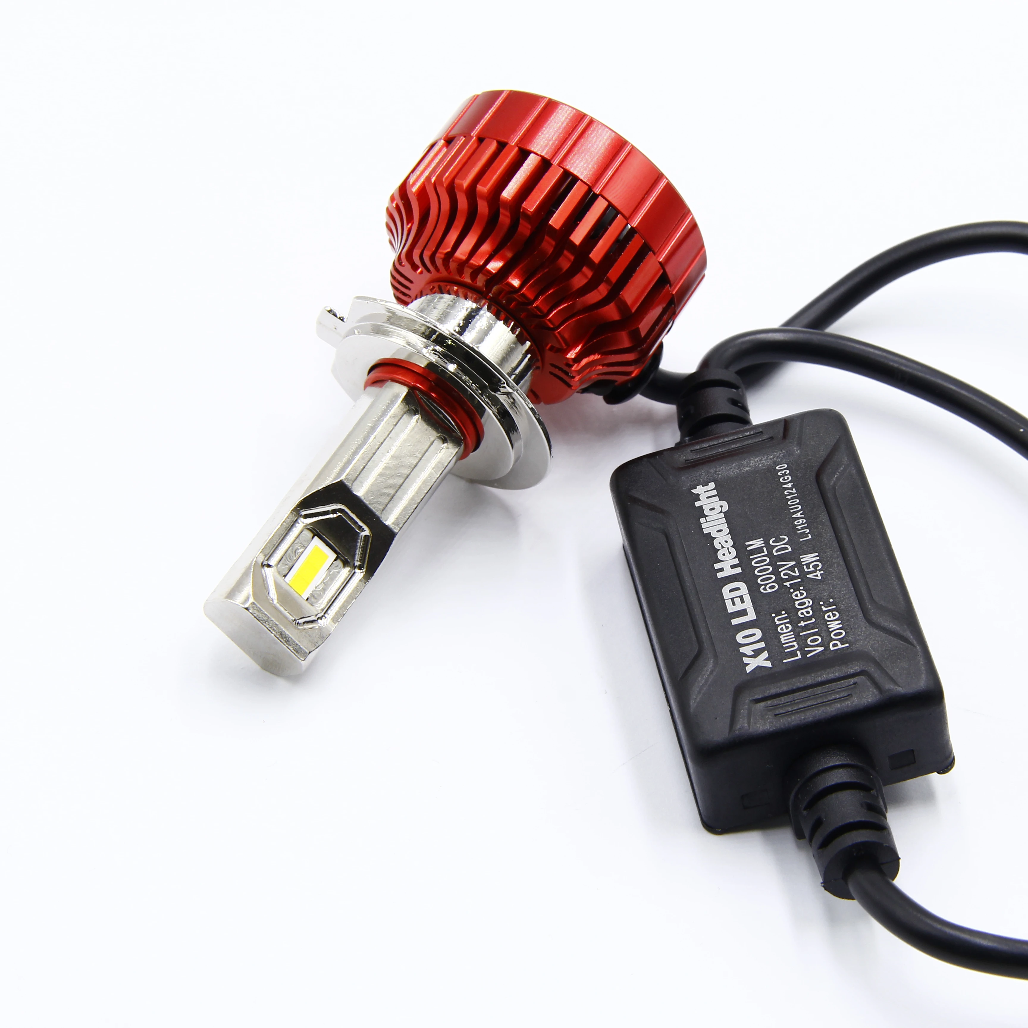 Новый обновленный комплект для переоборудования светодиодов X10 h7, светодиодная фара CANBUS, светодиодная фара 6000 лм, автомобильная светодиодная лампа