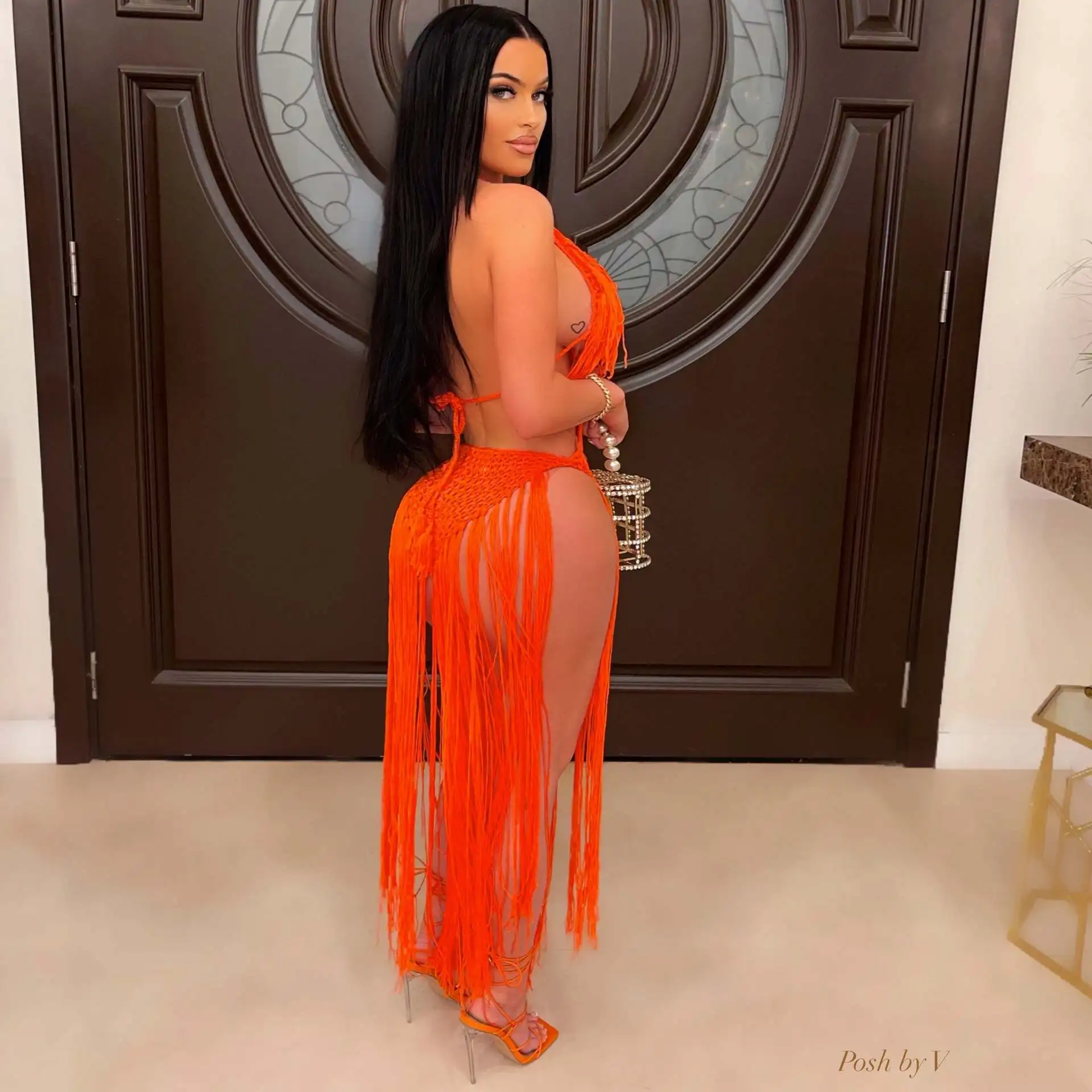 2022 Ladies Women Sexy Casual Wedding Mesh Dresses Stylish Plus Size Jersey Elegant Dress Evening Vintage Lace Crocheted Dresses