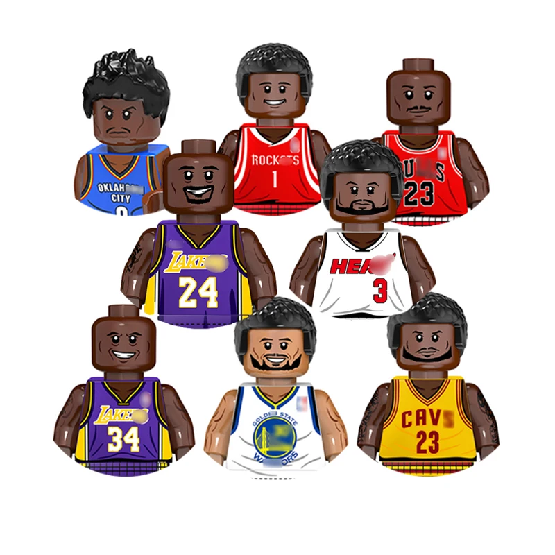 Популярные строительные блоки NBA спортивная звезда Коллекционная Фигурка мини-баскетболист фигурка игрушка