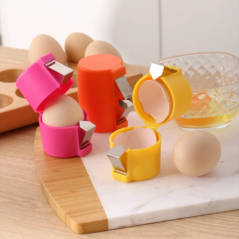 New Product Kitchen Gadget Egg Shell Opener Egg Cracker Tool Handheld Custom Logo Egg Separator for Kitchen