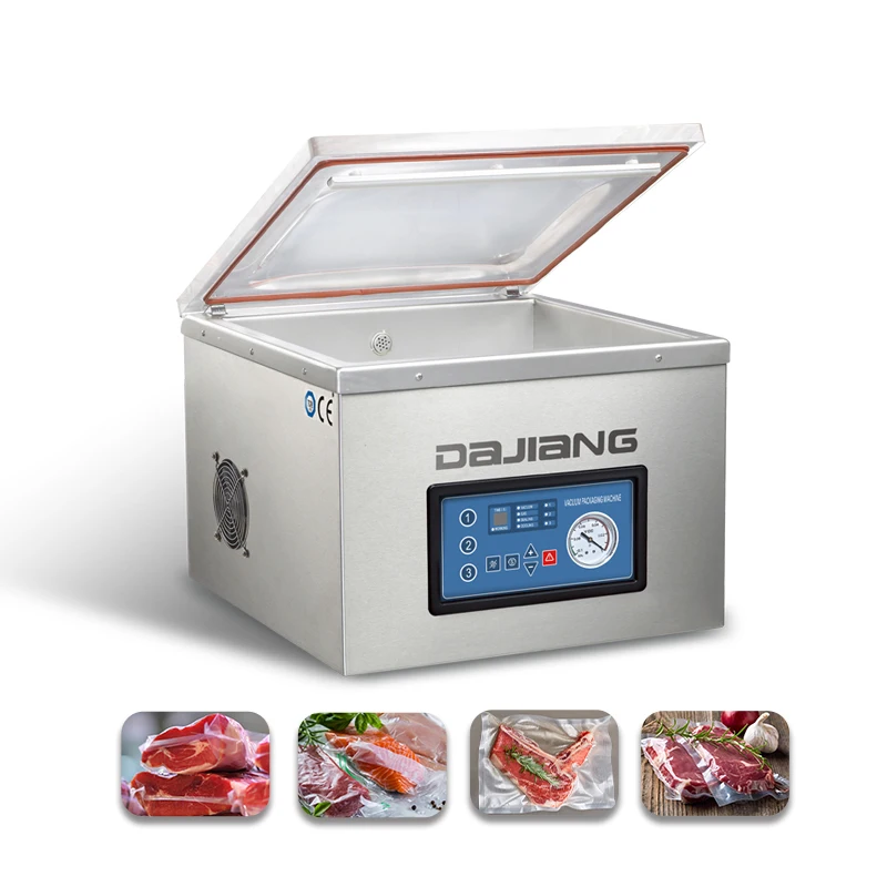 DZ-400N DAJIANG Table Top Grocery Packing Machine Automatic Sealing Lace Machines China Vacuum Skin Map Packaging Machine 52KG
