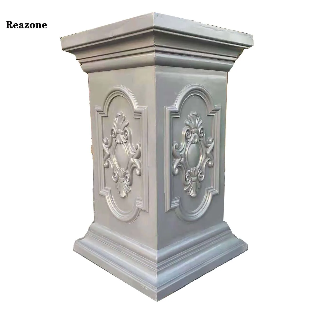 Decorative concrete column mounted pedestal pillar base  mold for house home decoration