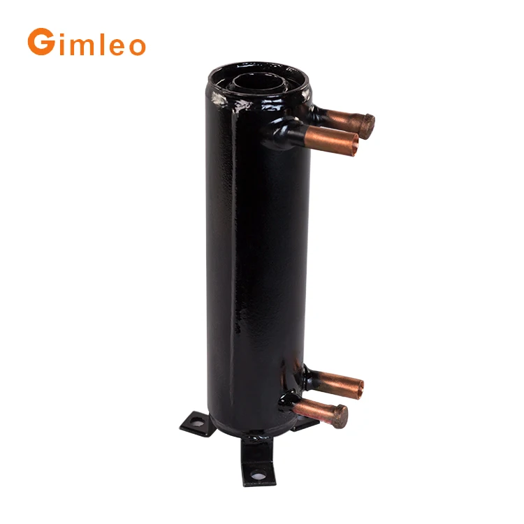 Factory Accumulator tube in shell heat exchanger for heat pump / industry chiller