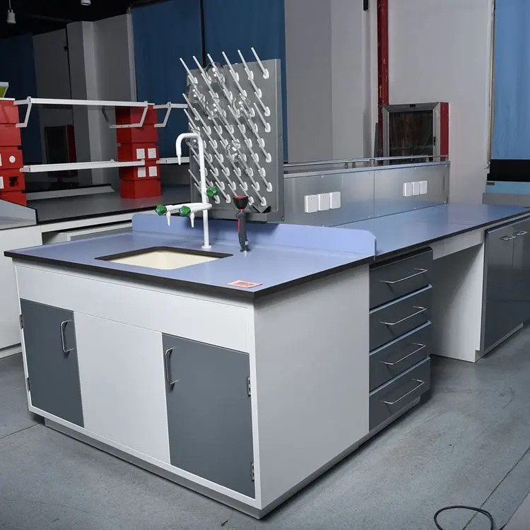 Chinese factory sale laboratory furniture lab work bench steel working table for sale