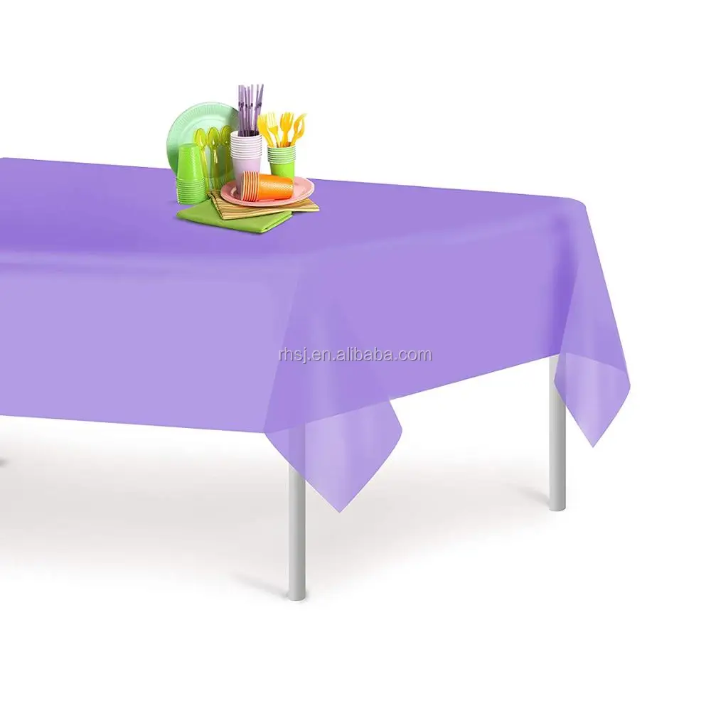 Wholesale factory supply disposable 100% compostable tablecloth and 100% biodegradable tablecloth solid color and custom logo