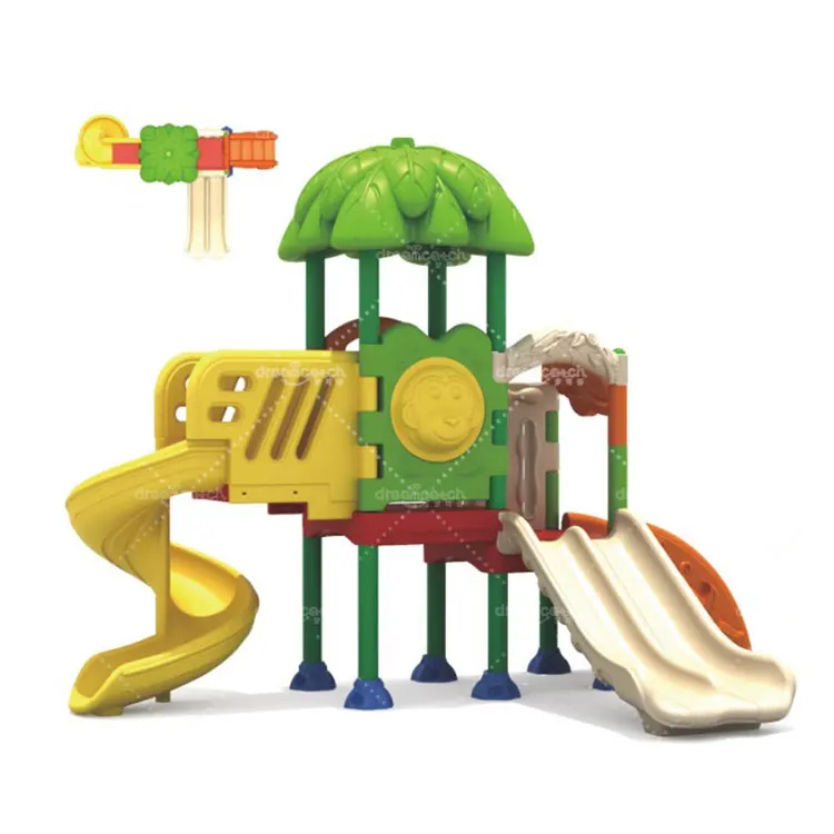 Dream Catch toddler small plastic slide set kids equipment outdoor playground for kindergarten