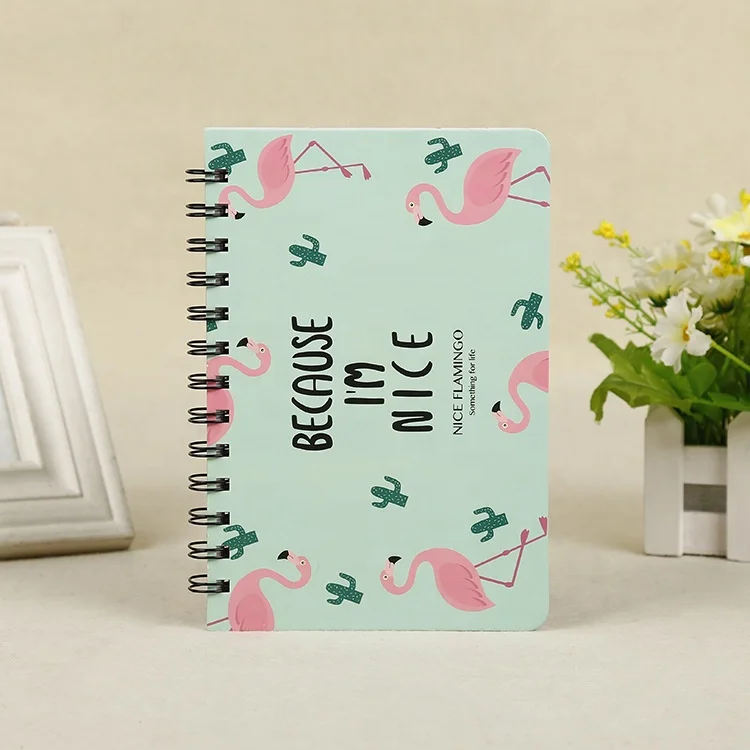 A5 notebook softcover school exercise notebook online printing Eye protection paper Spiral Paper Note Book Diary Journal