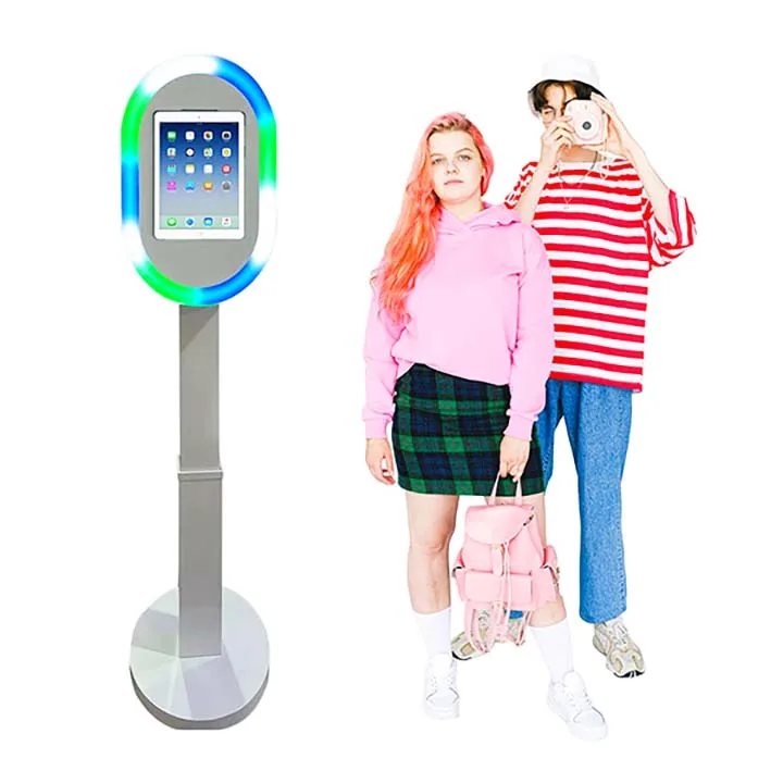 Split Selfie Ipad Photo Booth With Lcd Screen Commercial Rental Ipad Photo Booth Locking Door