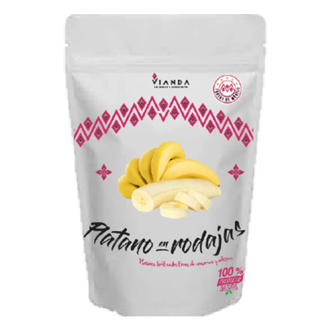 Lyophilized High Grade Mexico Vianda Wholesale Cold Snacks Products Soft Dried Fruit Freeze Dried Banana Slices