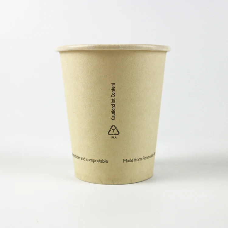 
Mellerio 8oz PLA Coated Custom Espresso Paper Biodegradable Bamboo Fiber Cup 1000 pieces/Carton 