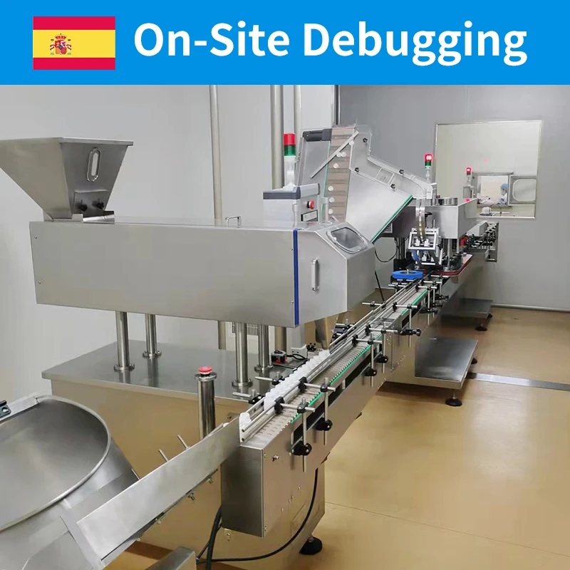 Medicine Automated Conveying Track Small Size Softgel Counter Right Gelatin Capsule And Tablet Filler Bottling Counting Machine