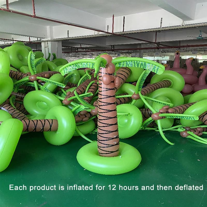 High Quality PVC Folding Eco-Friendly Spray Coconut Tree Water Sprinkler Summer Inflatable Play Toy